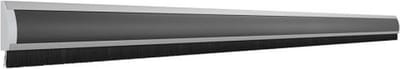 Tochtstrip aluminium met zwarte inlay | Deurtochtstrip Aluminium met zwarte inlay | door-line deurtochtstrip deco