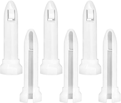 Dailygoods- Wasmachine-Schokdempers 6 Stuks - Dempingpen 7,4 x 1,4 cm - Slijtvast Kunststof - Geluidsreductie - Eenvoudige Installatie - Schokdemper