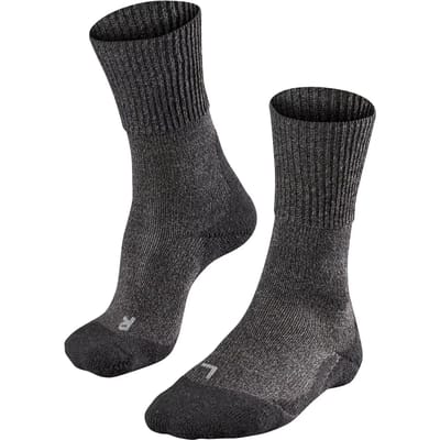 FALKE TK1 Wool anti-blaar dik wol functioneel materiaal wandelsokken heren grijs - maat 39-41