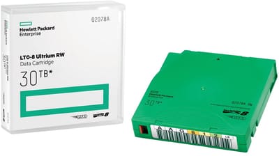 HP E LTO-8 Ultrium 30TB RW Data Cartridge: "E LTO-8 Ultrium 30TB RW gegevenscartridge