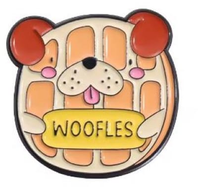 Pin Broche - enamel pin - kledingspeld - Woofles hond