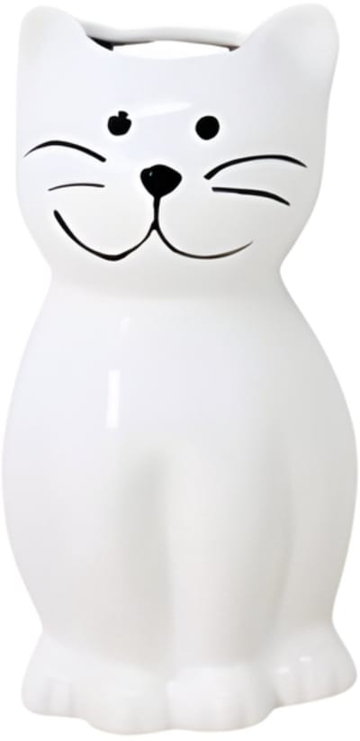 Concorde Waterverdamper radiator - kat / poes - wit - kunststeen - kinderkamer - 17 cm - luchtbevochtiger