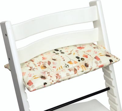 Ukje Zitkussen - Geschikt voor Stokke Tripp Trapp - Kussenset - Geplastificeerd - Roze Bloemen - Extra dik