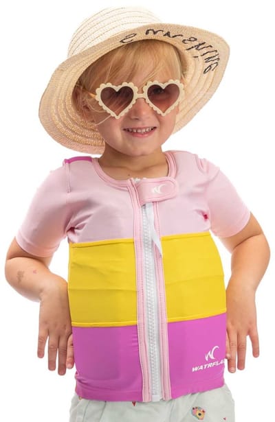 Watrflag swim suit Monaco Kids multicolour- zwemvest / drijfvest voor kinderen met korte mouw XL