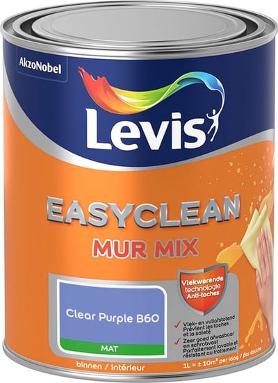 Levis - Easyclean Mur Mat Mix - Clear Purple B60 - Mengverf - 1 L