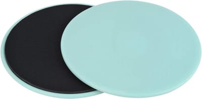 Glij discs - Fitness schijven - Core training - Voor alle vloeren - 2 stuks - Lichtgroen