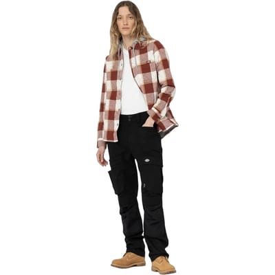 Dickies Dames/Dames Flanellen Overhemd Jas (Baksteen)