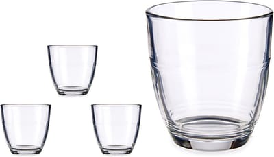 Vivalto Koffieglazen - 6 st - zonder handvat - 170 ml - Transparant stevig kwaliteitsglas