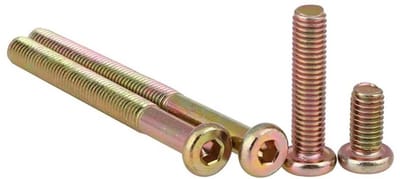 Verzinkte M8 meubelschroeven van koolstofstaal, verbindingsschroeven 100 mm, set van 5 voor meubels en constructies