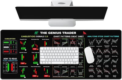 Day-Trading Computerpad - Beursinvestering Mat - Efficiënt Werken - Antislip Onderkant - 30 x 80 cm - Niet gespecificeerd