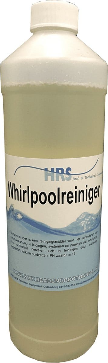 HRS Whirlpool- en Spa Reiniger 1L - Verwijdert Kalk Vet & Bacteriën - Maandelijks Onderhoud