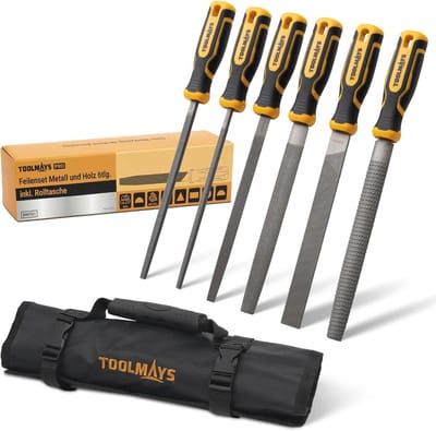Vijlenset voor hout en metaal - 6-delige set met ergonomische handgrepen