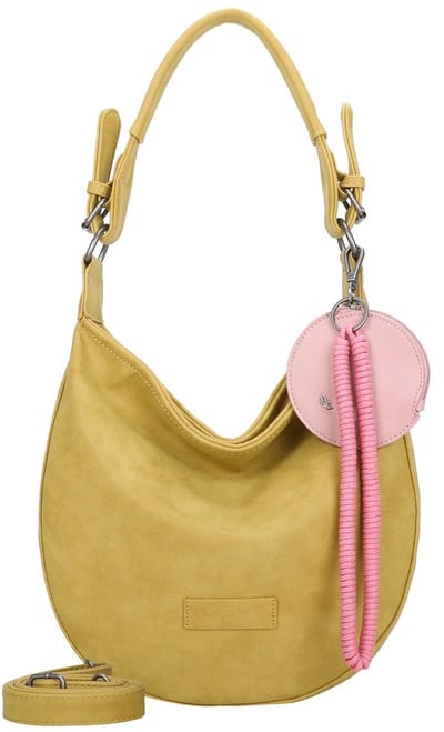 Fritzi aus Preußen Schoudertas Fritzi Hobo Vintage Shoulder Bag Light Curry Mosterdgeel