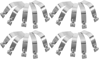 Luifel Connectoren - Tent Gespen - Buiten Evenementen - Versterkte Ijzeren Stevigheid - 7 x 5 x 1.2 cm - Zilver