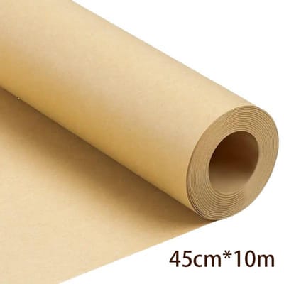 10M Bruine Kraftpapierrol Voor Cadeauverpakking Verhuisverpakking Kunst Ambacht Biologisch Afbreekbaar Cadeaupapier Dikke Verpakking Wrap Decor