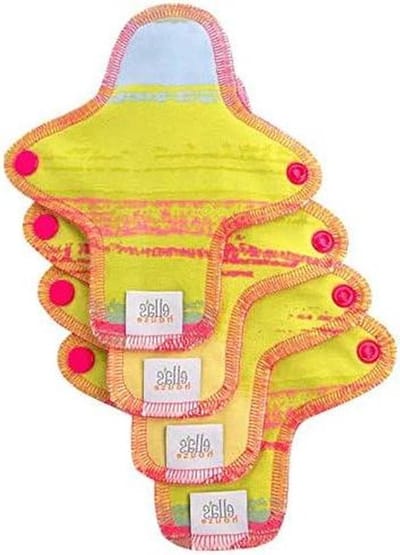 Wasbare inlegkruisjes - Herbruikbare pads - Dagelijks comfort - Biologisch katoen - Set van 4 - Jungle Pink