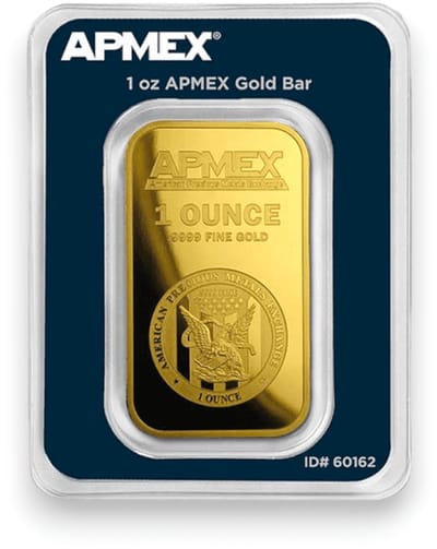 USA APMEX Gold 1 Ounce Troy Replica | Vergulden Bar Package | Plated Bullion Sovereign Coin 1 OZ