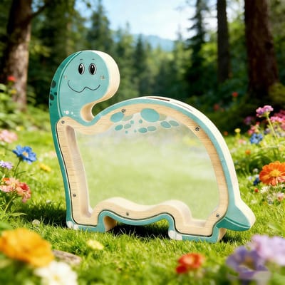 Houten dinosaurus-spaarpot voor kinderen — Transparant met kijkvenster — Gepersonaliseerde spaarpot — Een leerzaam en leuk cadeau om mee te sparen