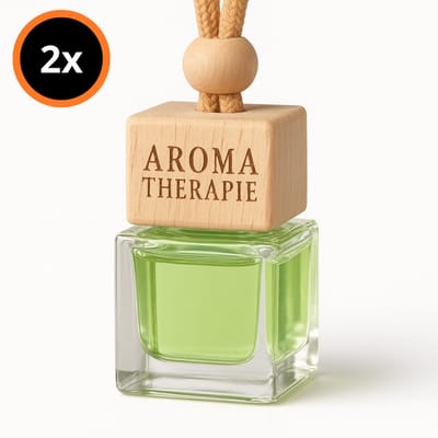 Reqz® Autoparfum Gardenia Geur – 2x Auto Diffuser Parfum – Luxe Houten Auto Geurverfrisser – Langdurige Frisse Geur