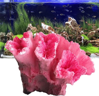 ByShane - Aquarium Planten van Hars Koraal voor Fish Tank Landschap Decoratie