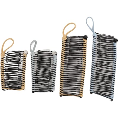 4 Pakken Elastische Banaan Haarklem Vintage Banaan Barrette Clincher Kam voor Vrouwen Blauw Geel gray