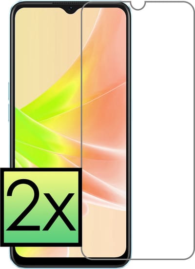 Screenprotector - 2 Stuks - Geschikt voor OPPO A57s - Extra Sterk - Beschermglas - Gehard Glas - Tempered Glass - Screen Protector - Bescherm Cover
