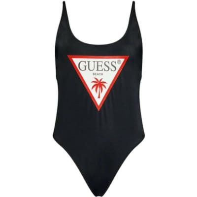 Eenpees badpak met logo voor dames Guess