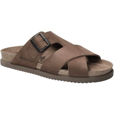 Mephisto - NORDINE SCRATCH - Heren slippers - Kleur: Bruin - Maat: 40