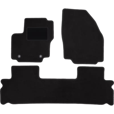 Zwarte veloursmatten voor: Ford Galaxy MK2 minivan (2006-2012)