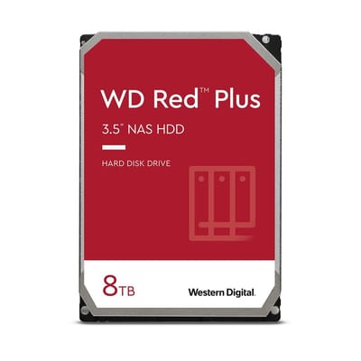 WD Red Plus - 8TB - Harde schijf - WD80EFPX - SATA-600 - 3.5"