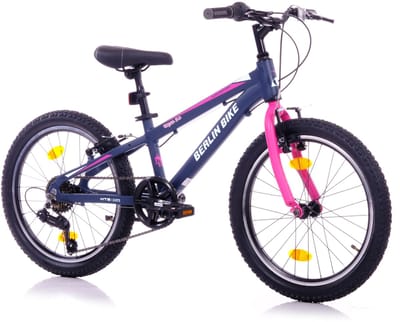 Berlin Bike Grizz kinderfiets 20 inch – 7 Versnellingen – kinderfiets voor 6, 7 en 8 jaar – 20 inch fiets voor jongens en meisjes – roze