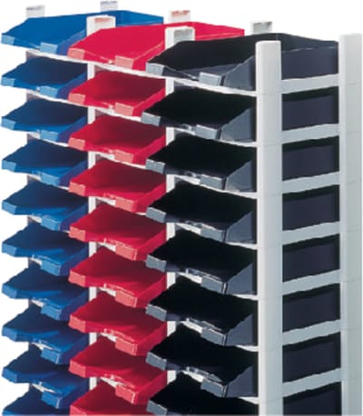 Brievenbak Leitz Plus stapelelement grijs | 6 stuks