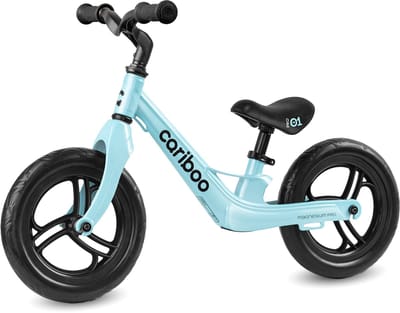 Cariboo Magnesium Pro - Loopfiets - Vanaf 2 jaar - voor Jongens en Meisjes - 12 inch - Blauw - Anti-lek EVA Banden - Verstelbaar Stuur en Zadel
