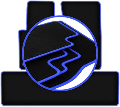 CARLUX-BLUE automatten voor: Mercedes G W461 off-road (1978-2008)