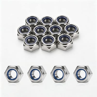 Solidchoice - Assortiment M12 Roestvrij Stalen Borgmoeren (10 stuks)