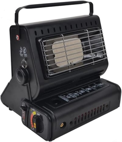 Draagbare Gaskachel - Propaanverwarmer - Werkplaats Verwarmen - Snelle Warmteafgifte - Tot 23m² - Zwart