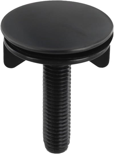 Gootsteengatafdekking - Kraangat deksel - Aanrecht organiseren - Installatie zonder gereedschap - 45 mm diameter - Zwart