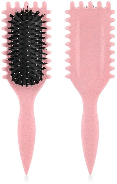 Joya Beauty® Defining Curl Brush | Krullenborstel | Borstel Voor Krullend Haar | Define Brush | Haarborstel | Krullen Styling | Curl Brush | Krullen Kam | Zacht Roze
