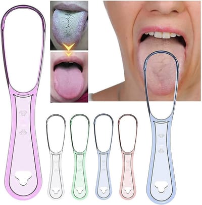 Effectieve Tongreiniger Set van 5 - Tongschrapers voor Volwassenen en Kinderen, Eenvoudig in Gebruik, Ideaal voor Mondhygiëne en Frisse Adem