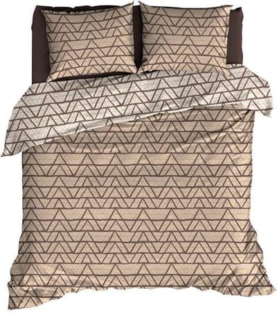 Satin d'Or Cervo - Dekbedovertrek - Tweepersoons - 200x200/220 cm + 2 kussenslopen 60x70 cm - Sand