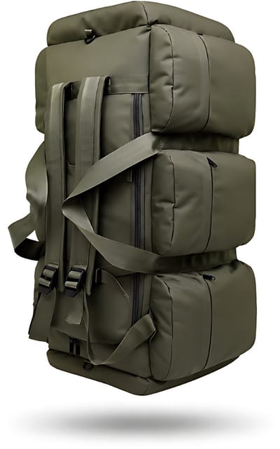 CarryQuest® 90L Hiking Backpack - Waterdichte Wandelrugzak met Laptopvak, Front-/Toploader & Rugventilatie - Groen