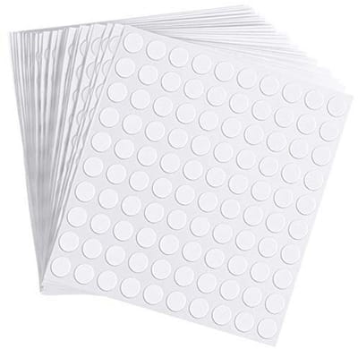 Dubbelzijdige plakpunten 10 mm - Sterk en transparant, zonder sporen, waterdicht - Perfect voor knutselprojecten en decoraties