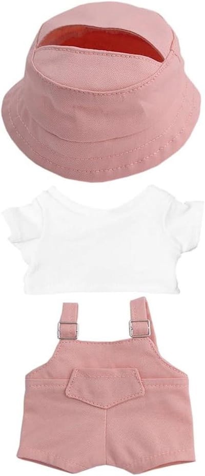 Poppenkleding Set - Poppen Outfit - Poppen Aankleden - 3-Delige Set - 15-17 cm - Roze
