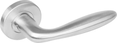 Intersteel Deurkruk Jupiter op rozet met 7 mm nok rvs geborsteld