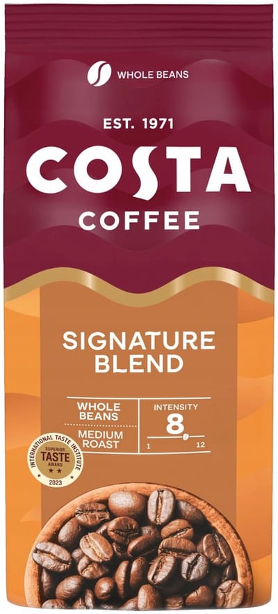 Costa Coffee Signature Blend Medium Roast - koffiebonen - 1 kilo