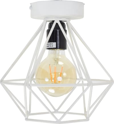 Urban Interiors Wire Plafondlamp Wit - Metaal - Ø22