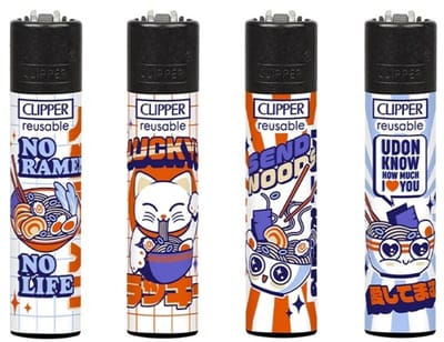 Clipper - Vuursteen aansteker - Ramen - CP11 - (4stuks)