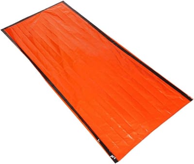 Nood Slaapzak - Survival Bivakzak - Outdoor Overleven - Wind en Waterdicht - 210x90cm - Oranje