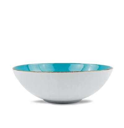 Lubiana Boss Saladekom 15 cm - Porselein, Zeegroen
