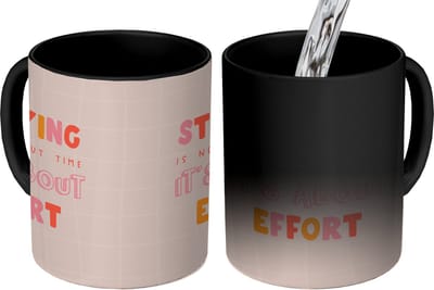 Magische Mok - Foto op Warmte Mokken - Koffiemok - Studeren - Tijd - Spreuken - Student - Magic Mok - Beker - 350 ML - Theemok